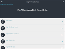 Tablet Screenshot of bestangrybirdgames.com